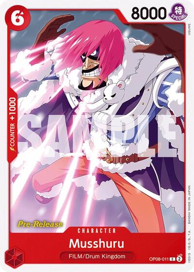Musshuru (OP08-011) [Two Legends Pre-Release Cards] | Jack's On Queen