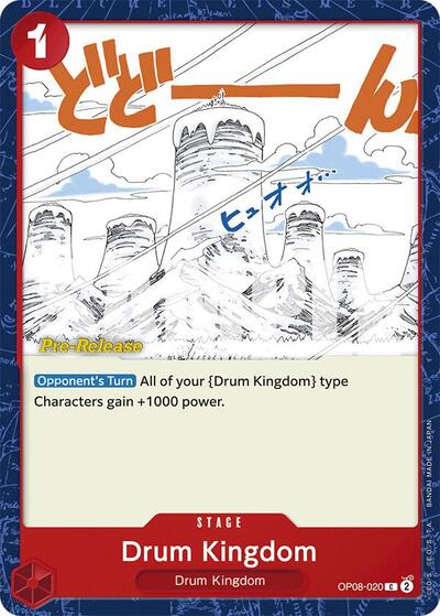 Drum Kingdom (OP08-020) [Two Legends Pre-Release Cards] | Jack's On Queen
