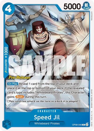 Speed Jil (OP08-049) [Two Legends Pre-Release Cards] | Jack's On Queen