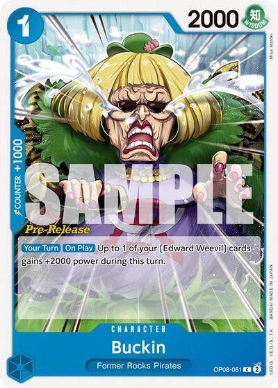 Buckin (OP08-051) [Two Legends Pre-Release Cards] | Jack's On Queen