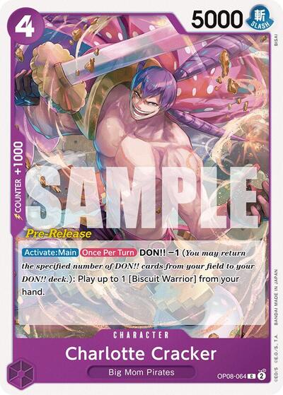 Charlotte Cracker (OP08-064) [Two Legends Pre-Release Cards] | Jack's On Queen