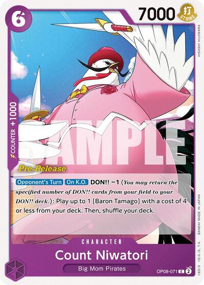 Count Niwatori (OP08-071) [Two Legends Pre-Release Cards] | Jack's On Queen