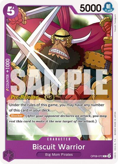 Biscuit Warrior (OP08-072) [Two Legends Pre-Release Cards] | Jack's On Queen