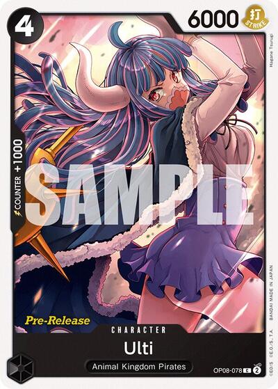 Ulti (OP08-078) [Two Legends Pre-Release Cards] | Jack's On Queen