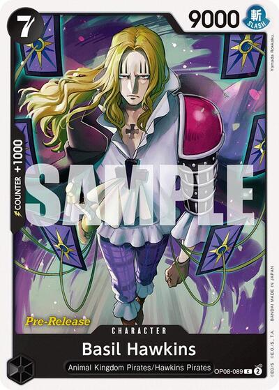 Basil Hawkins (OP08-089) [Two Legends Pre-Release Cards] | Jack's On Queen