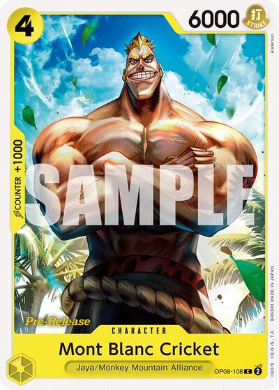 Mont Blanc Cricket (OP08-108) [Two Legends Pre-Release Cards] | Jack's On Queen