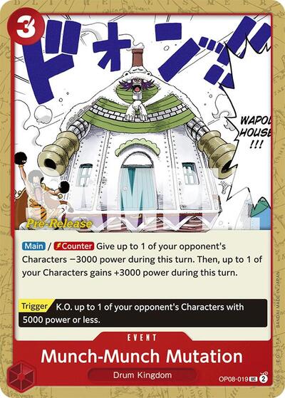 Munch-Munch Mutation (OP08-019) [Two Legends Pre-Release Cards] | Jack's On Queen