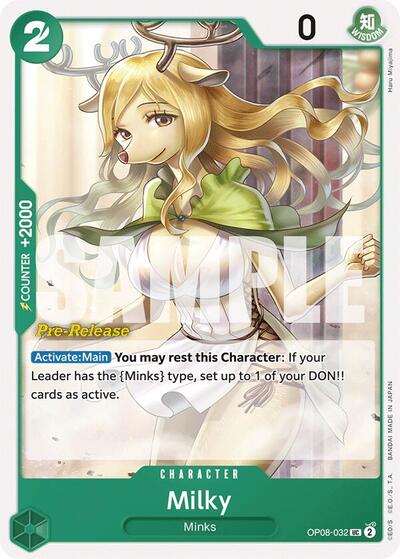 Milky (OP08-032) [Two Legends Pre-Release Cards] | Jack's On Queen