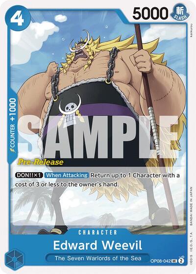 Edward Weevil (OP08-042) [Two Legends Pre-Release Cards] | Jack's On Queen