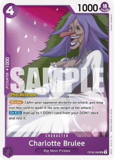 Charlotte Brulee (OP08-066) [Two Legends Pre-Release Cards] | Jack's On Queen