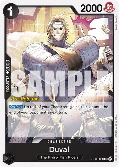 Duval (OP08-088) [Two Legends Pre-Release Cards] | Jack's On Queen