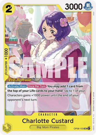 Charlotte Custard (OP08-103) [Two Legends Pre-Release Cards] | Jack's On Queen