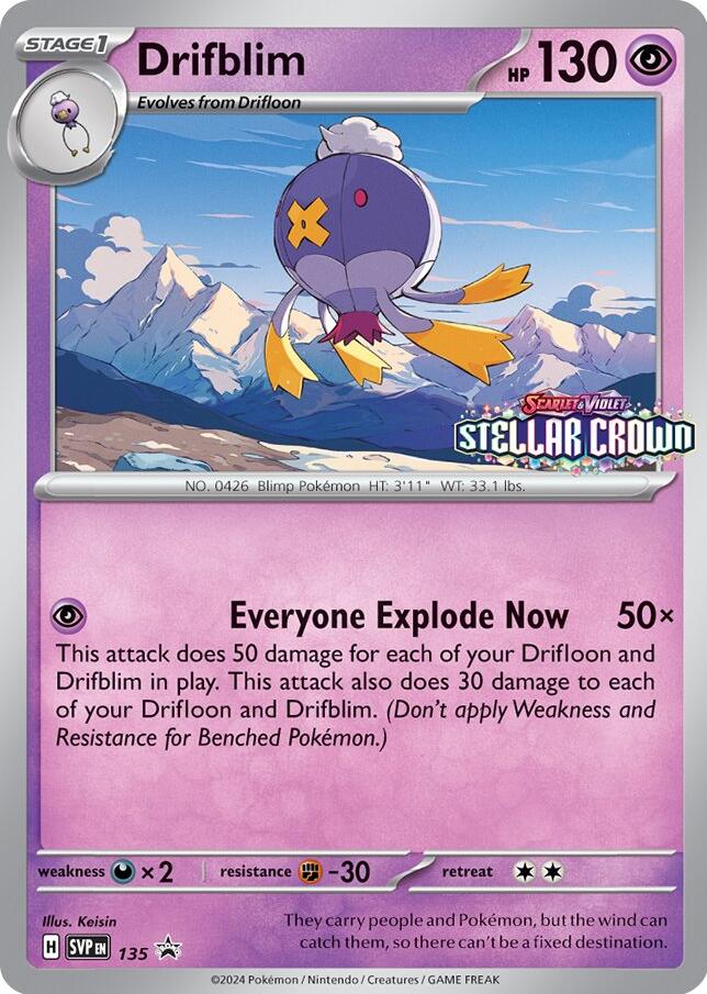 Drifblim (SVP135) [Scarlet & Violet: Black Star Promos] | Jack's On Queen