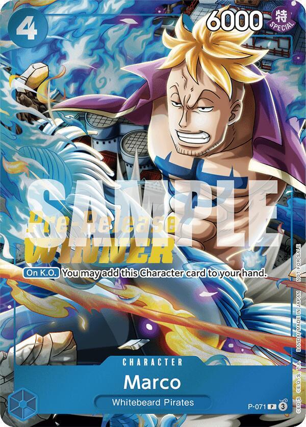 Marco (Two Legends Pre-Release Winner) (P-071) [One Piece Promotion Cards] | Jack's On Queen