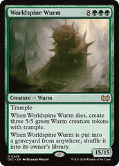 Worldspine Wurm [Duskmourn: House of Horror Commander] | Jack's On Queen