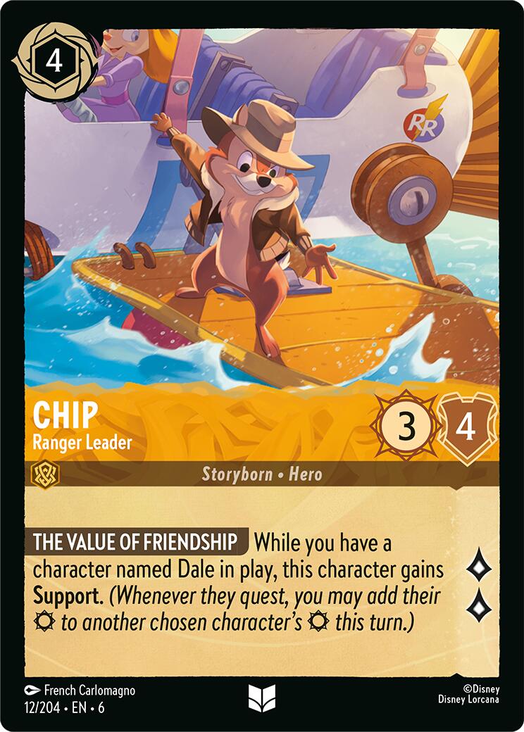 Chip - Ranger Leader (12/204) [Azurite Sea] | Jack's On Queen