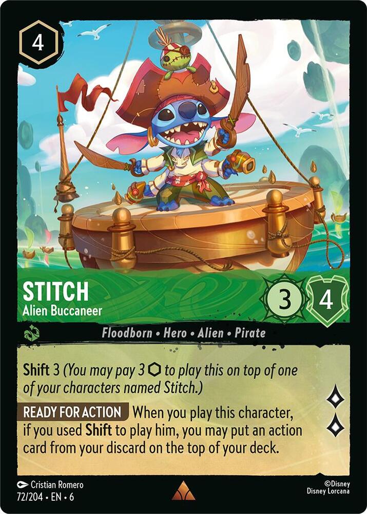 Stitch - Alien Buccaneer (72/204) [Azurite Sea] | Jack's On Queen