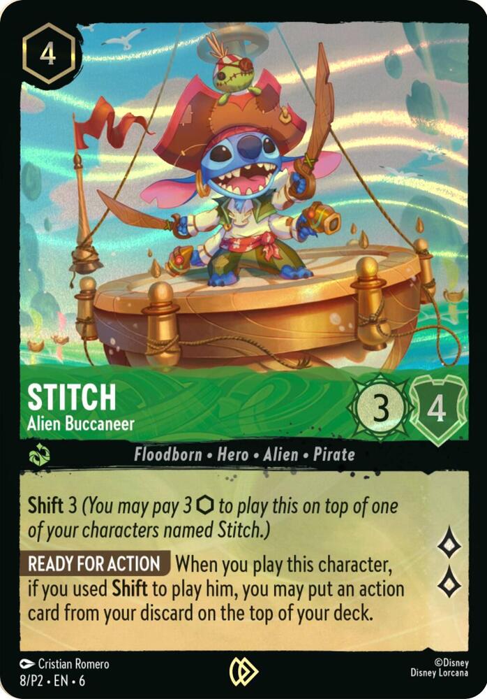 Stitch - Alien Buccaneer (Stitch Collector's Gift Set Promo) (8) [Disney Lorcana Promo Cards] | Jack's On Queen