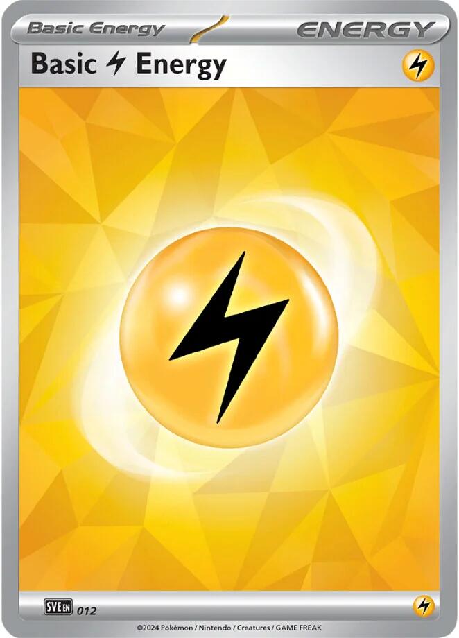 Basic Lightning Energy (012)(Holo) [Scarlet & Violet: Stellar Crown] | Jack's On Queen