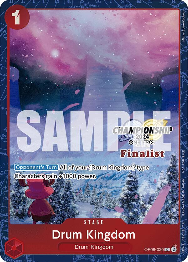 Drum Kingdom (Championship 2024 Finalist Card Set) (OP08-020) [One Piece Promotion Cards] | Jack's On Queen
