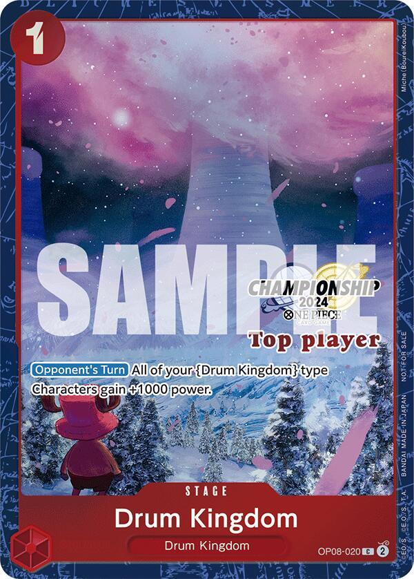 Drum Kingdom (Championship 2024 Top Player Pack) (OP08-020) [One Piece Promotion Cards] | Jack's On Queen