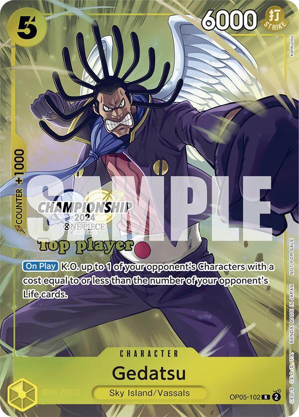 Gedatsu (Championship 2024 Top Player Pack) (OP05-102) [One Piece Promotion Cards] | Jack's On Queen