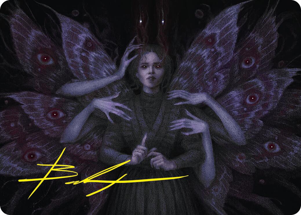 Demonic Counsel Art Card (7/54) (Gold-Stamped Signature) [Duskmourn: House of Horror Art Series] | Jack's On Queen