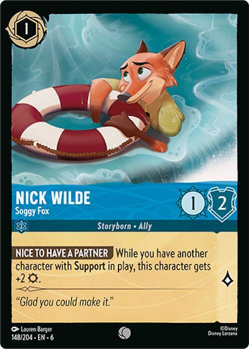 Nick Wilde - Soggy Fox (148/204) [Azurite Sea] | Jack's On Queen