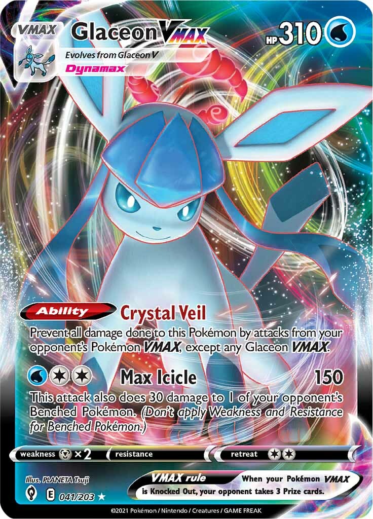 Glaceon VMAX (041/203) [Sword & Shield: Evolving Skies] | Jack's On Queen