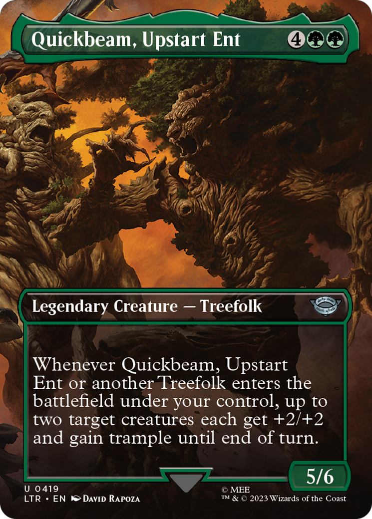 Quickbeam, Upstart Ent (Borderless Alternate Art) [The Lord of the Rings: Tales of Middle-Earth] | Jack's On Queen