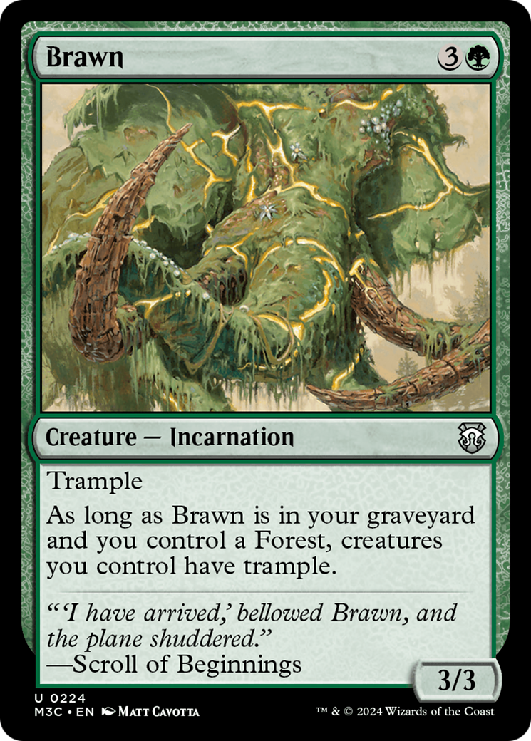 Brawn (Ripple Foil) [Modern Horizons 3 Commander] | Jack's On Queen