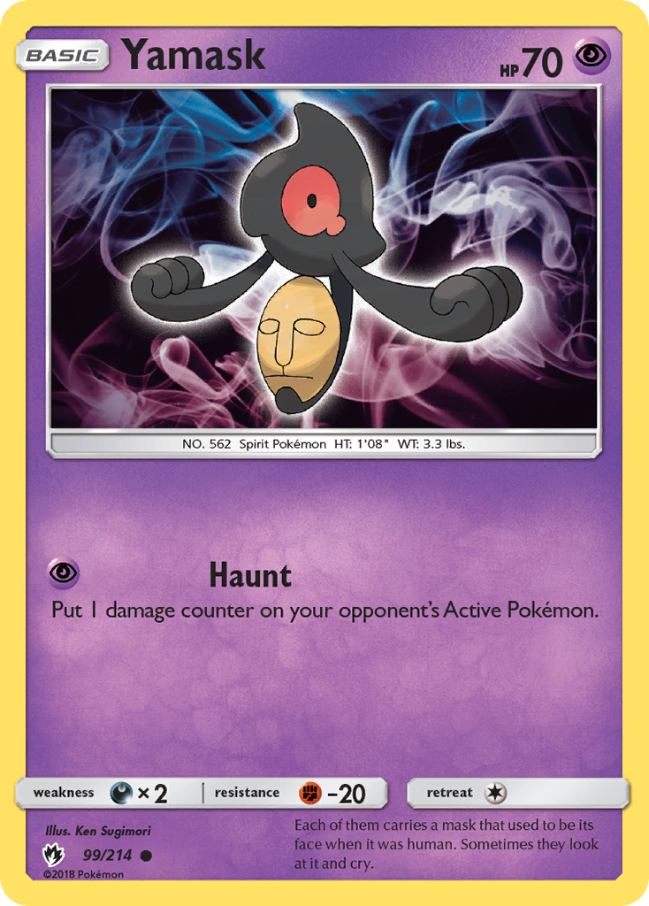 Yamask (99/214) [Sun & Moon: Lost Thunder] | Jack's On Queen