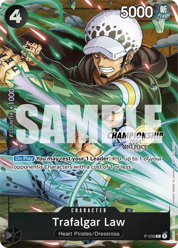 Trafalgar Law - P-038 (CS 2024 Event Pack Finalist) (P-038) [One Piece Promotion Cards] | Jack's On Queen