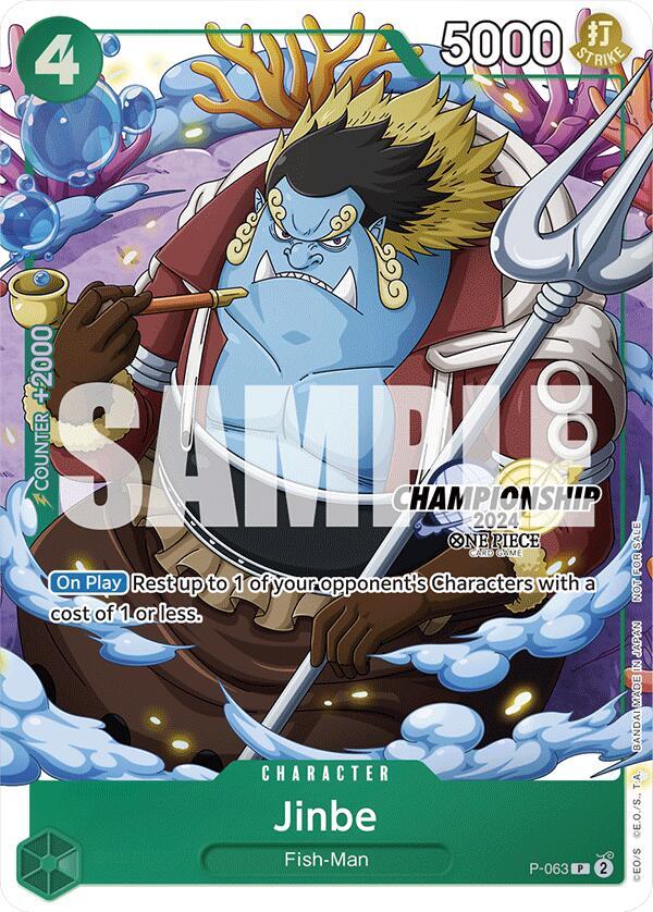 Jinbe (CS 2024 Event Pack Finalist) (P-063) [One Piece Promotion Cards] | Jack's On Queen