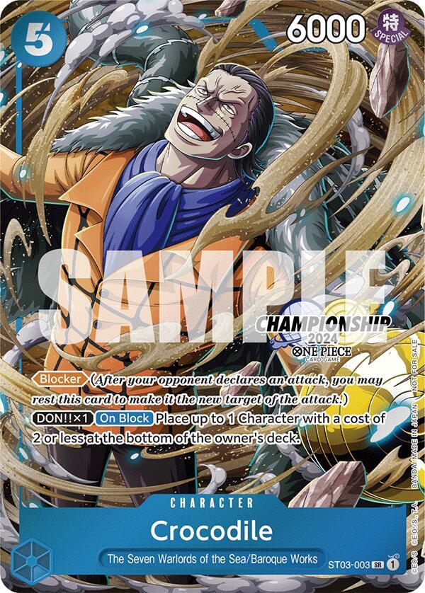 Crocodile (CS 2024 Celebration Pack) (ST03-003) [One Piece Promotion Cards] | Jack's On Queen