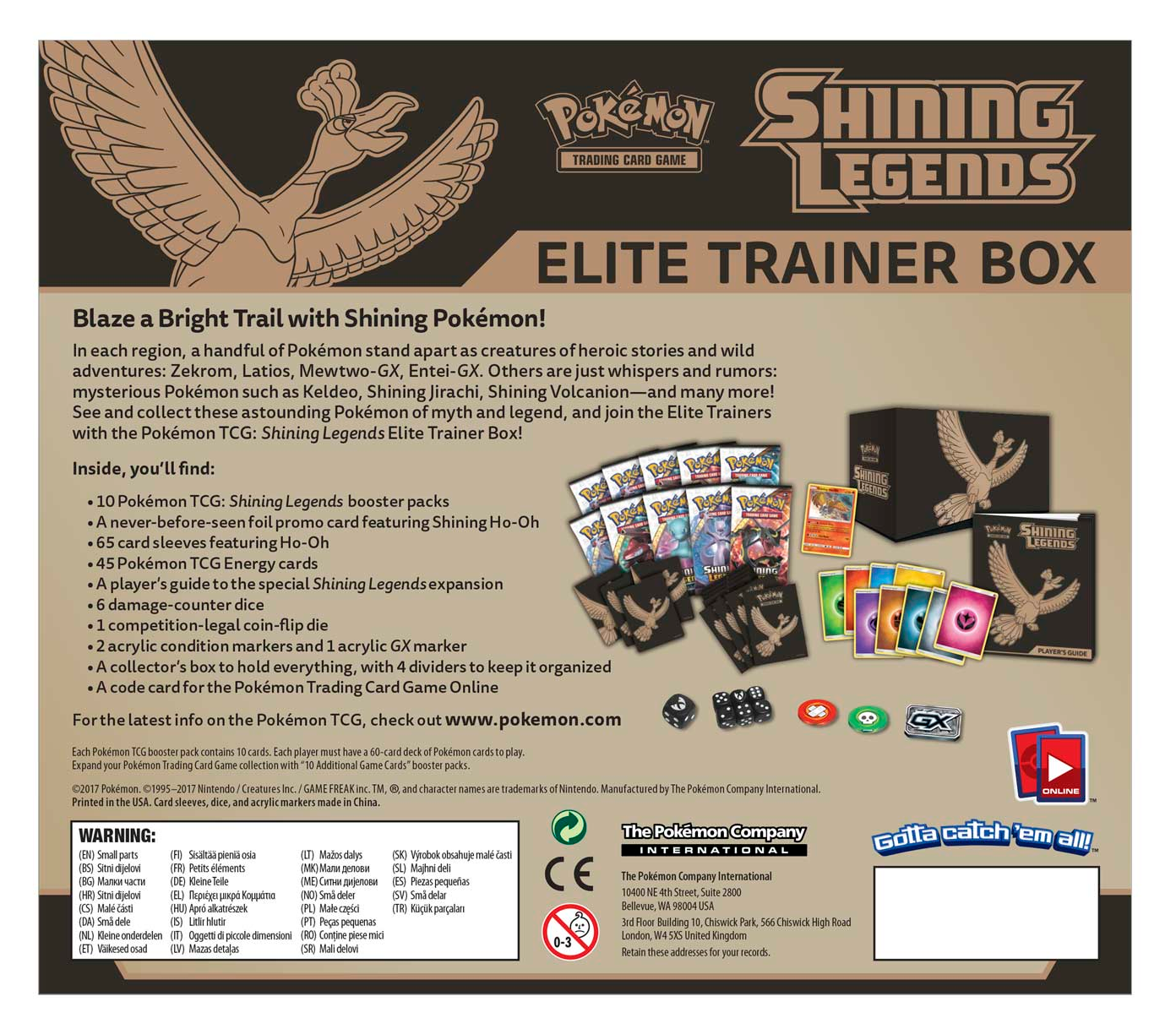 Shining Legends - Elite Trainer Box | Jack's On Queen