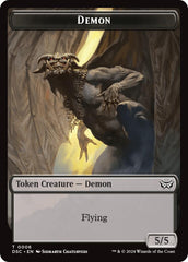 Demon // Bird Double-Sided Token [Duskmourn: House of Horror Commander Tokens] | Jack's On Queen