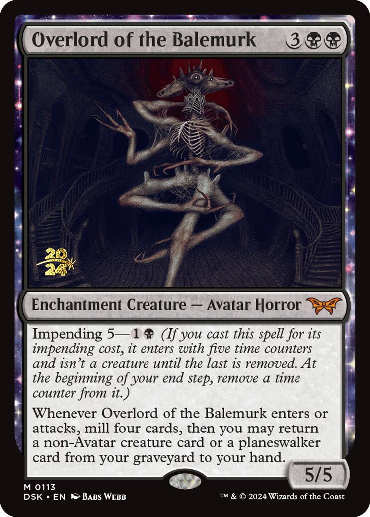 Overlord of the Balemurk [Duskmourn: House of Horror Prerelease Promos] | Jack's On Queen