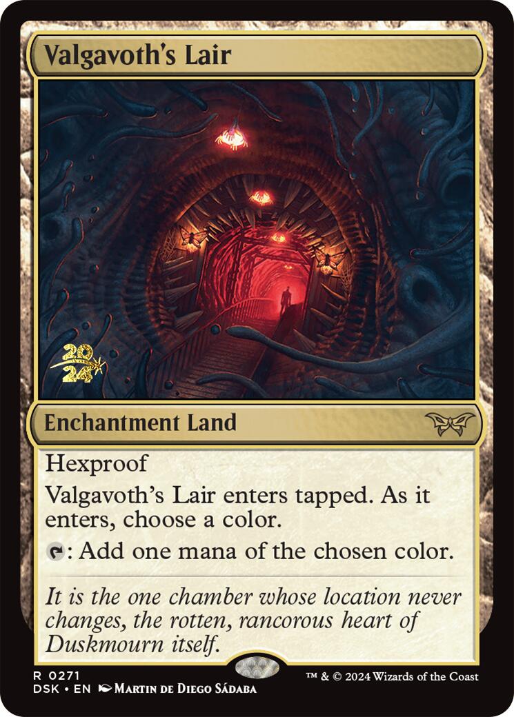 Valgavoth's Lair [Duskmourn: House of Horror Prerelease Promos] | Jack's On Queen