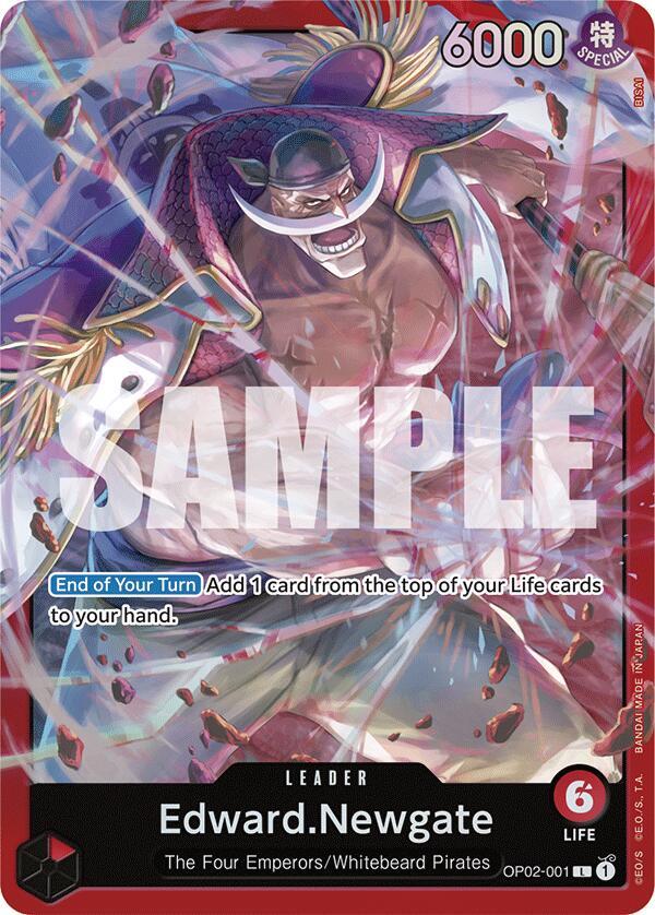 Edward.Newgate (OP02-001) (OP02-001) [Starter Deck 15: RED Edward.Newgate] | Jack's On Queen