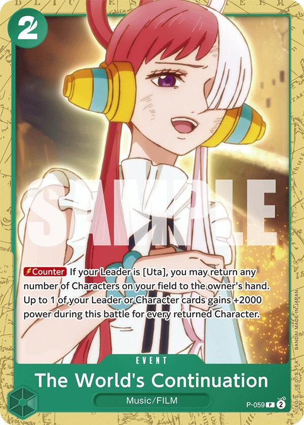 The World's Continuation (P-059) [Starter Deck 16: GREEN Uta] | Jack's On Queen