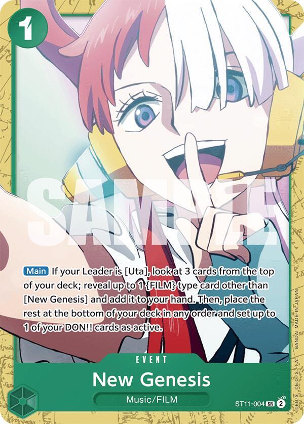 New Genesis (ST11-004) [Starter Deck 16: GREEN Uta] | Jack's On Queen