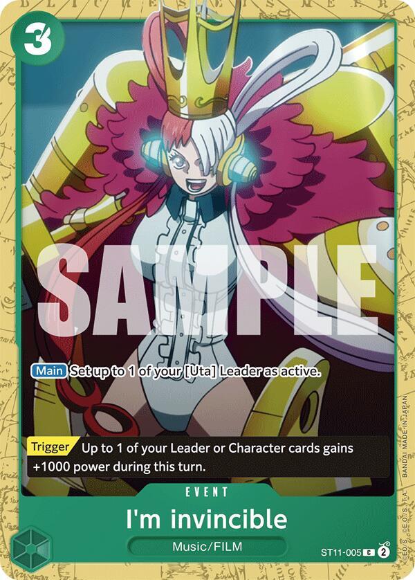 I'm invincible (ST11-005) [Starter Deck 16: GREEN Uta] | Jack's On Queen