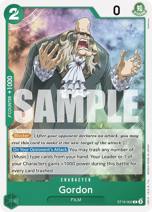 Gordon (ST16-002) [Starter Deck 16: GREEN Uta] | Jack's On Queen