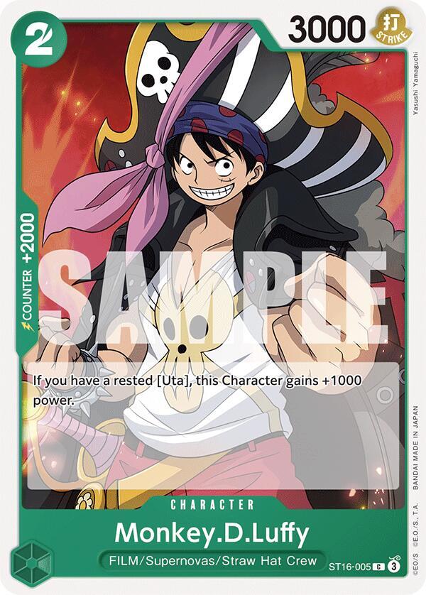 Monkey.D.Luffy (ST16-005) (ST16-005) [Starter Deck 16: GREEN Uta] | Jack's On Queen