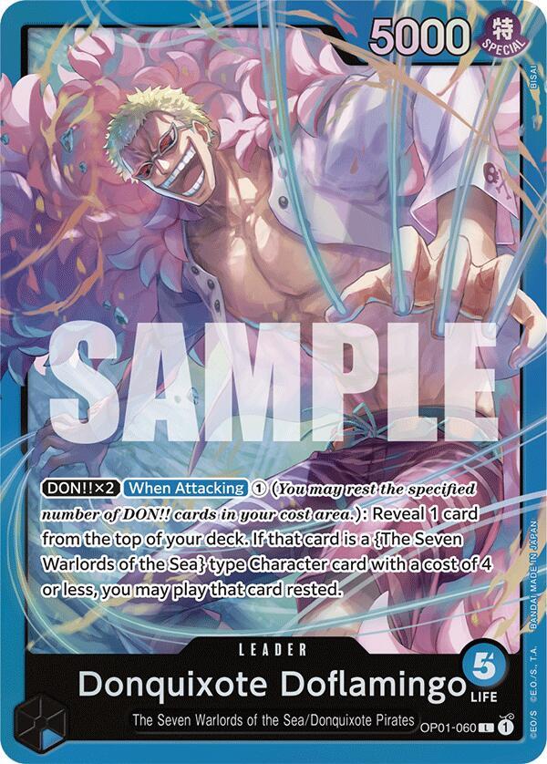 Donquixote Doflamingo (OP01-060) (OP01-060) [Starter Deck 17: BLUE Donquixote Doflamingo] | Jack's On Queen