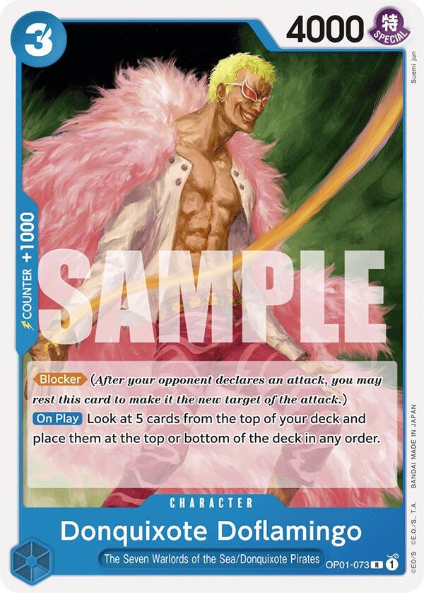 Donquixote Doflamingo (OP01-073) (OP01-073) [Starter Deck 17: BLUE Donquixote Doflamingo] | Jack's On Queen