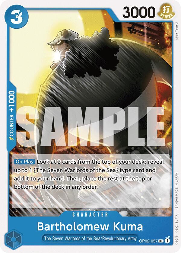 Bartholomew Kuma (OP02-057) [Starter Deck 17: BLUE Donquixote Doflamingo] | Jack's On Queen