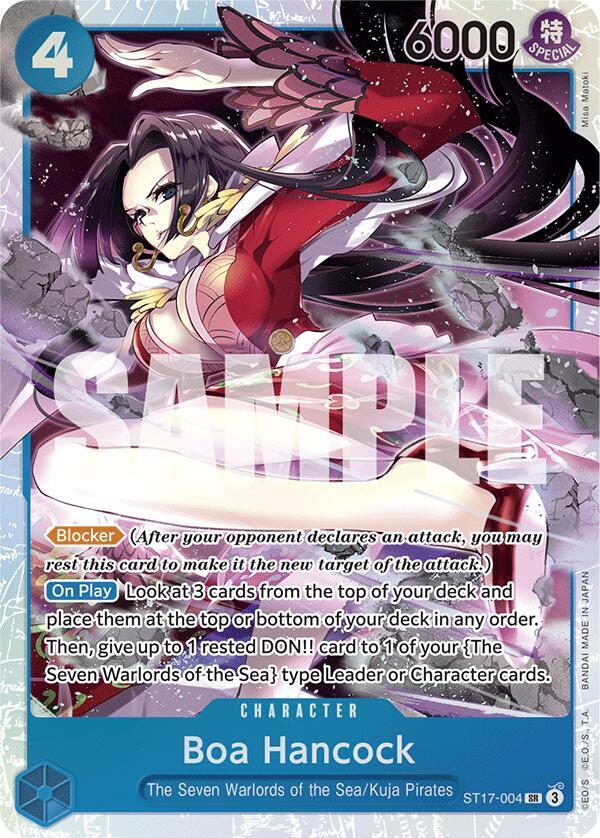 Boa Hancock (ST17-004) [Starter Deck 17: BLUE Donquixote Doflamingo] | Jack's On Queen