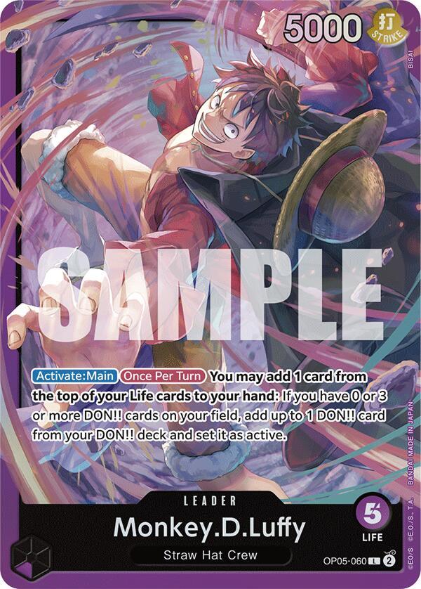Monkey.D.Luffy (OP05-060) (OP05-060) [Starter Deck 18: PURPLE Monkey.D.Luffy] | Jack's On Queen